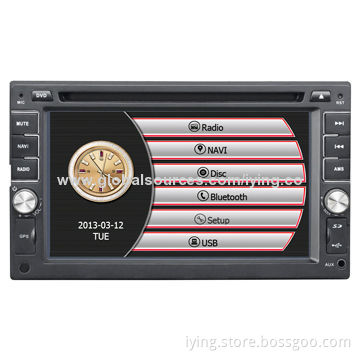 2 DIN 6.2-inch universal car DVD players with USB